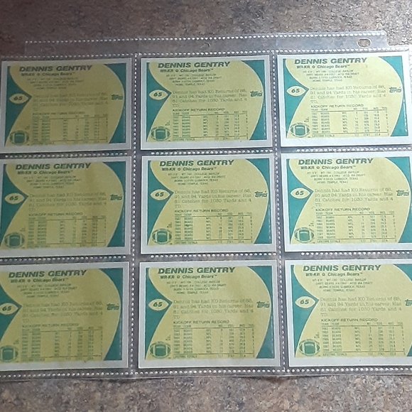 Vintage 1989 Topps Chewing Gum Inc. Chicago Bears - Picture 2 of 4